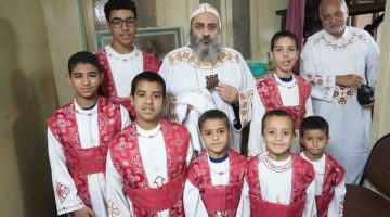 رسامة شمامسة بأبوقرقاص على يد الأنبا فيلوباتير أسقف الإيبارشية
