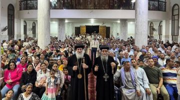 احتفالات عيد أباهور البهجوري في كنيسته بسوادة.. صور
