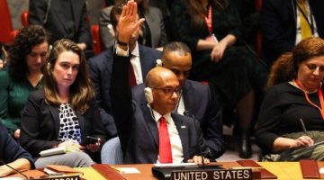 أمريكا تبلغ الاحتلال الإسرائيلي باستخدام حق الفيتو ضد مشروع قرار بوقف إطلاق النار فى غزة