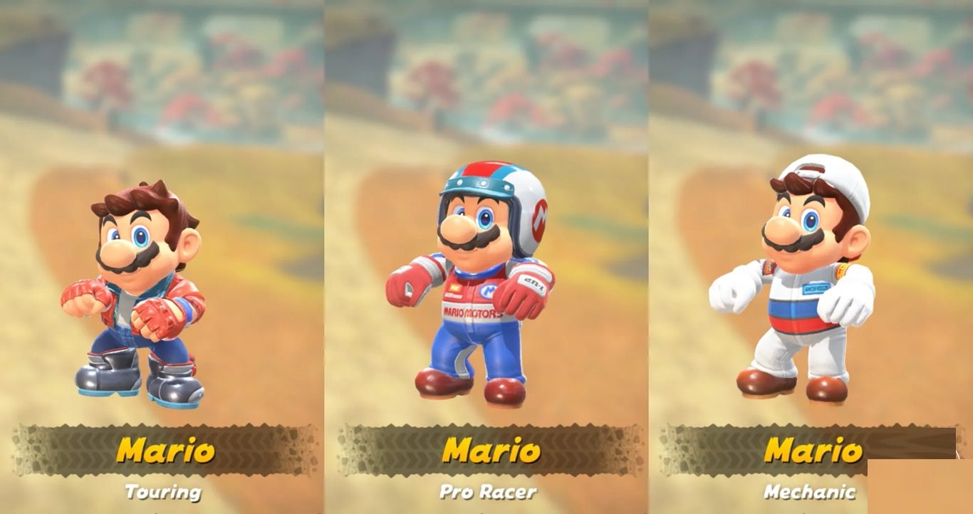 جميع أزياء Mario Kart World بحسب الشخصيات وحسب نوع